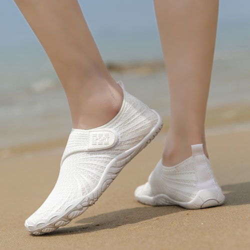 Barfotaskor velcro (Vit)
