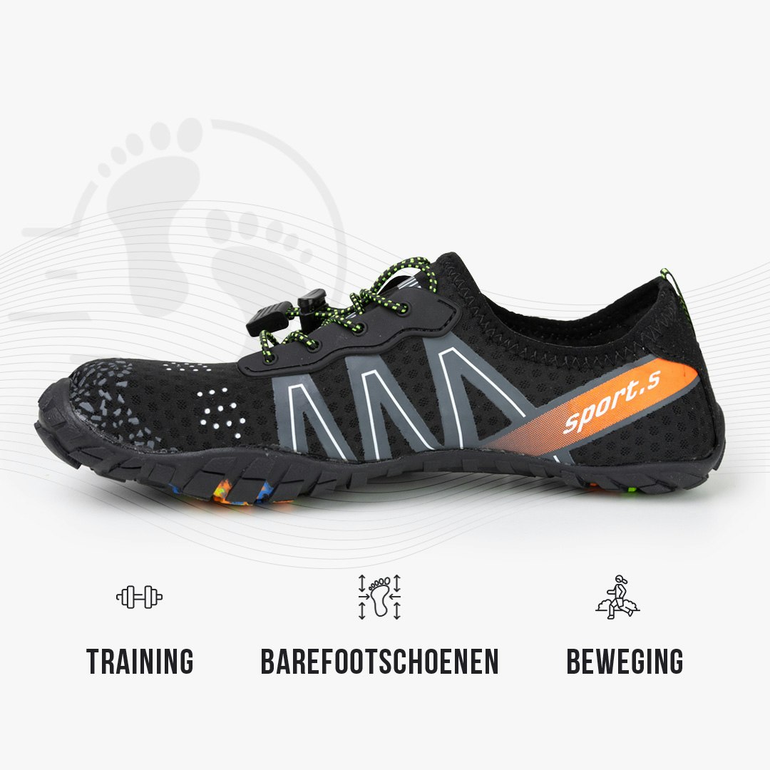 Barefootschoenen zwart (sport)