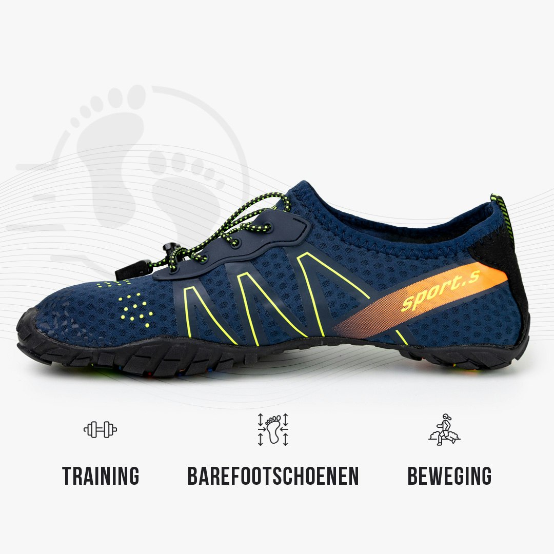 Barefootschoenen sport (blauw)