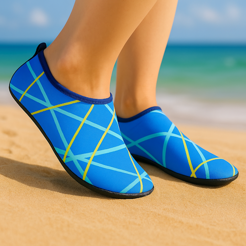 Waterschoenen (blauw & geel)