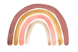Babylove, Dusty pink rainbow, regnbue wallsticker