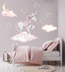 Babylove, Store enhjørning wallstickers, vægdekoration
