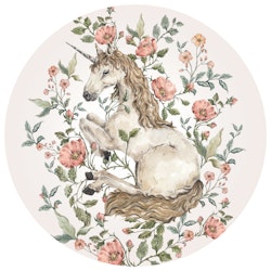 Dekornik, unicorn in a circle, wallstickers til børneværelser