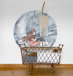 Dekornik, girl in a circle, wallstickers til børneværelser