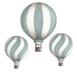 Stickstay, vintage vægklistermærker til varmluftballoner, Mint