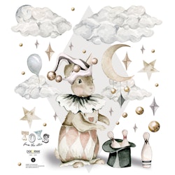 Dekornik, wallstickers- Rabbit the magician