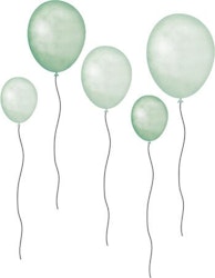 That`s Mine wallstickers balloons 5-pack, mint