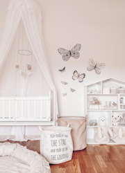 Babylove, wallsticker sommerfugle