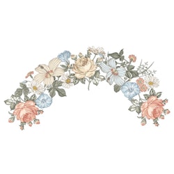 Babylove, Wall Sticker eng blomster