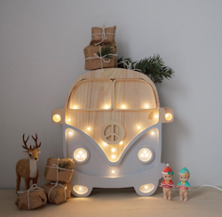 Little Lights, Lampe til børneværelset, Grå / natur bus