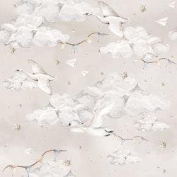 Dekornik, tapet Magic Swans Beige