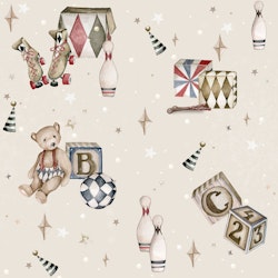 Dekornik, tapet Teddy Bears Beige