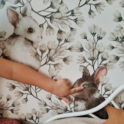 Dekorillo, tapet Rabbit world light