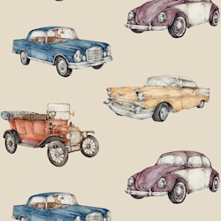 Dekornik, tapet Cars Sunny Beige