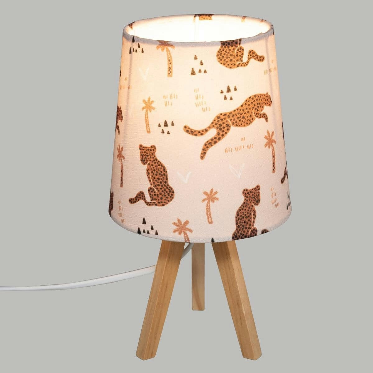 Bordslampe til børneværelset, jungle