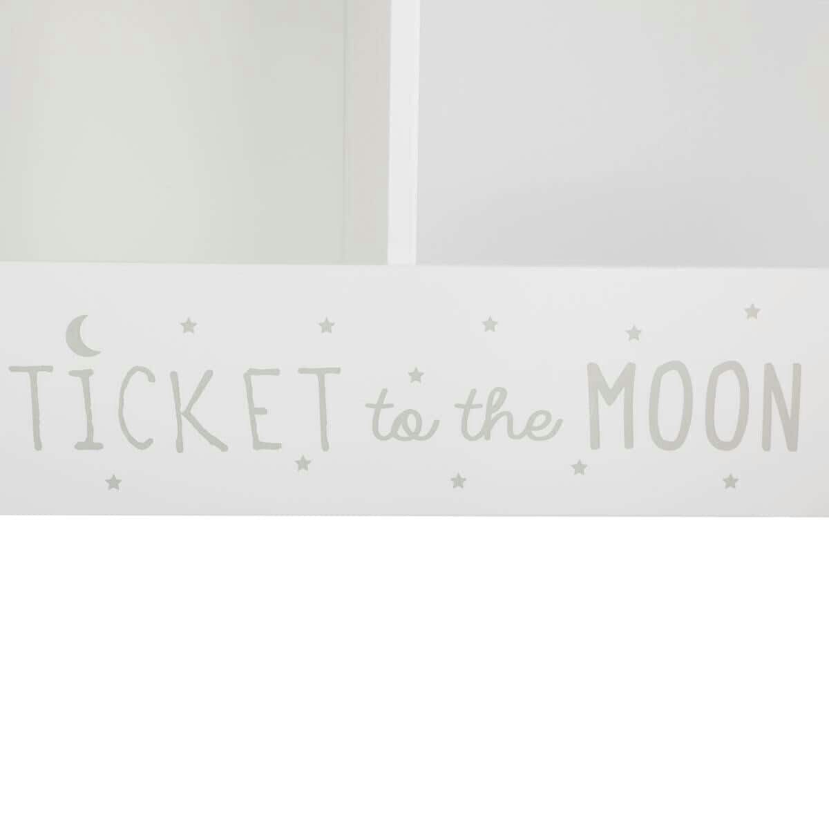 Hvid bogreol, Ticket to the moon