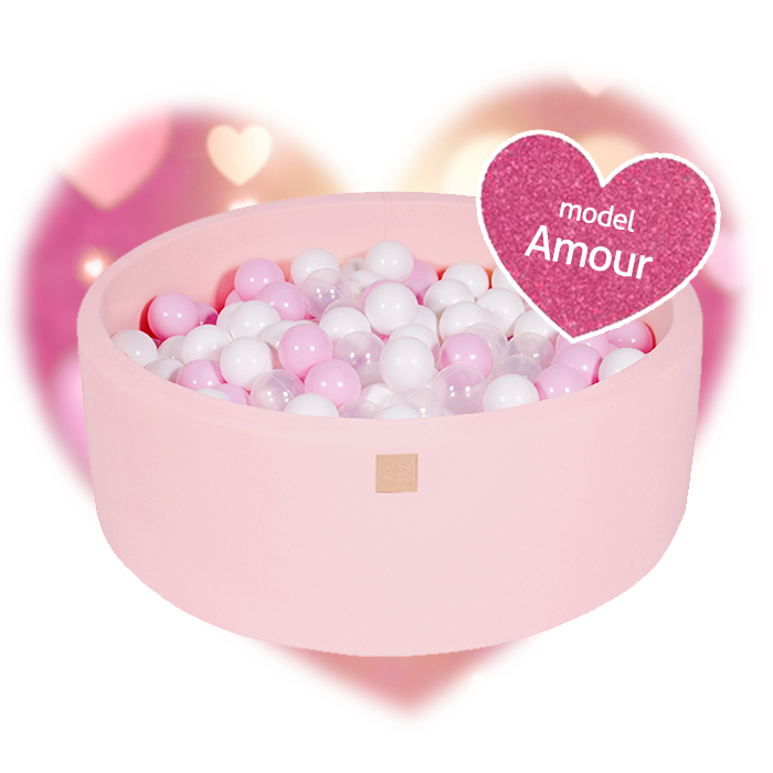 Meow, lyserød boldbassin med 250 bolde, Amour
