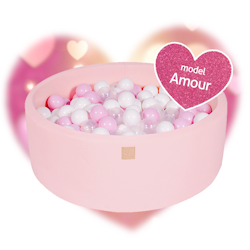Meow, lyserød boldbassin med 250 bolde, Amour