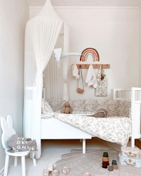 Babylove, little dusty pink rainbow, wallsticker 12 stk