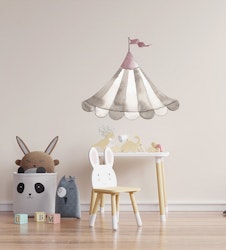 Babylove, wallstickers Cirkustag dusty pink