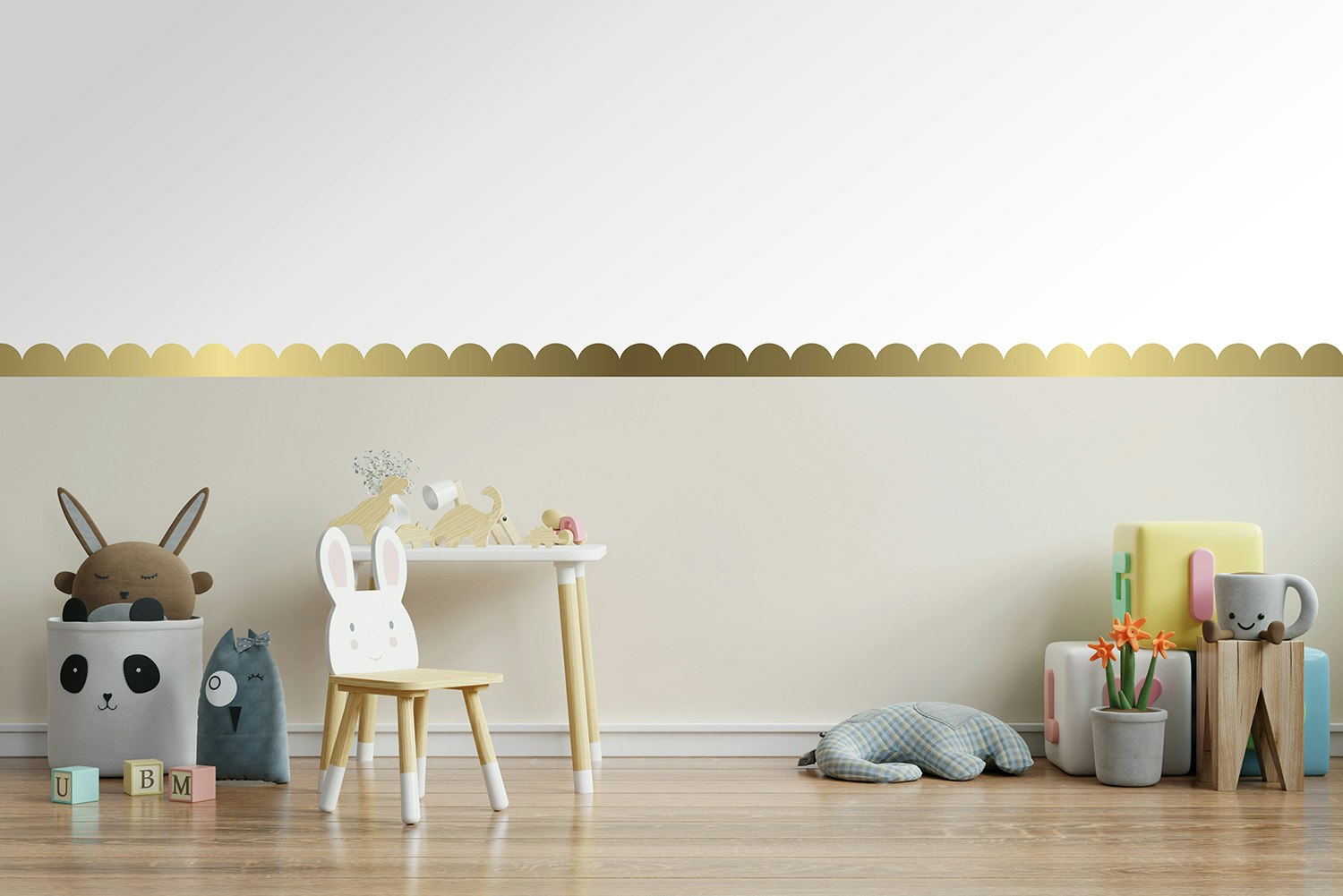 Wallstickers guld cirkler