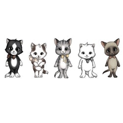 Stickstay, Cat friends wallstickers