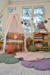 Moi Mili, legemåtte i linned, Bloom Light Pink Lily