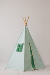 Moi Mili, mint tipi telt med lyserøde pomponer