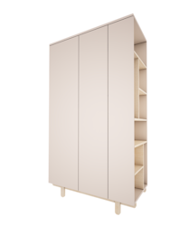 Woodluck, garderobe med reol, BASIC
