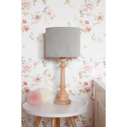Lamps&Company, bordlampe i fløjl, grå