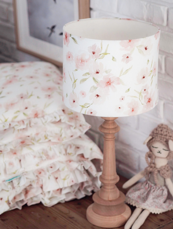 Lamps&Company, bordlampe i fløjl Blossom
