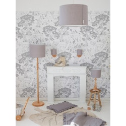 Lamps&Company, bordlampe i linned, grå
