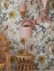 Lamps&Company, bordlampe i linned, lyserød