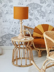 Lamps&Company, bordlampe i linned, mustard