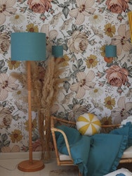 Lamps&Company, gulvlampe i linned, blå