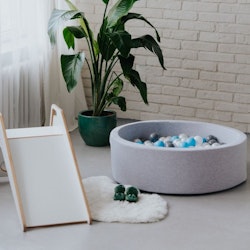 Babylove, lysegrå boldbassin BASIC (lyseblå, grå, perle, hvid)