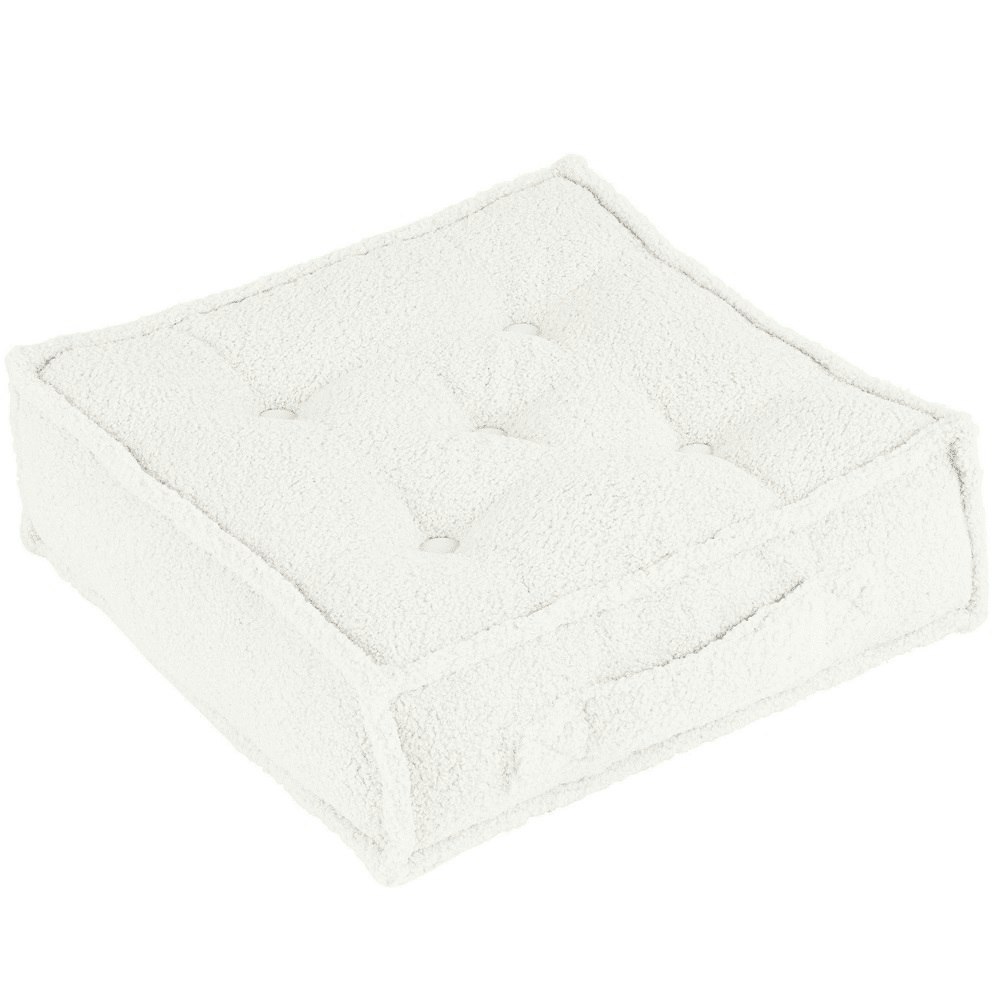 Cotton&Sweets, puf boho boucle, hvid