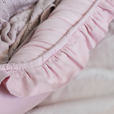 Cotton&Sweets, babynest i satin, blush