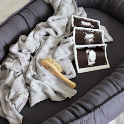Cotton&Sweets, klassisk babynest i linned, denim