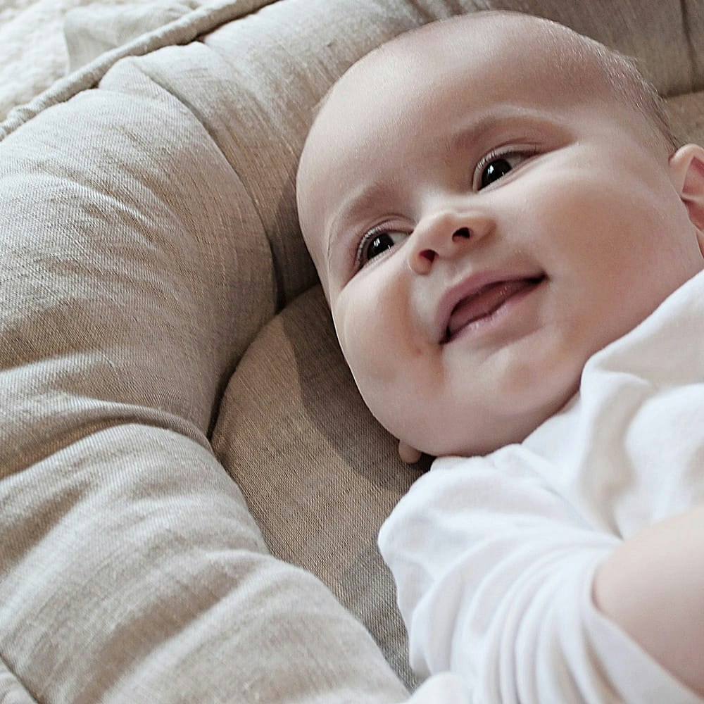 Cotton&Sweets, babynest i linned, natur