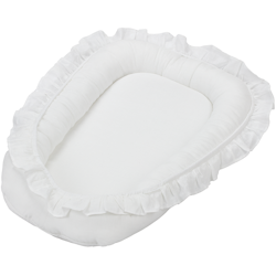 Cotton&Sweets, babynest i linned, hvid