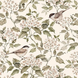 Dekornik, tapet Birds and Beige Spring