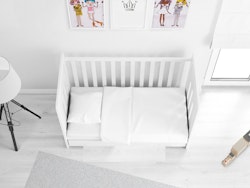 Babylove, hvidt sengesæt til juniorseng