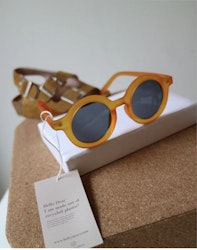 BabyMocs, solbriller til børn, Signature Round Yellow