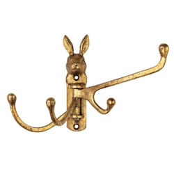 Sass&Belle, flerarmet vægkrog guld kanin