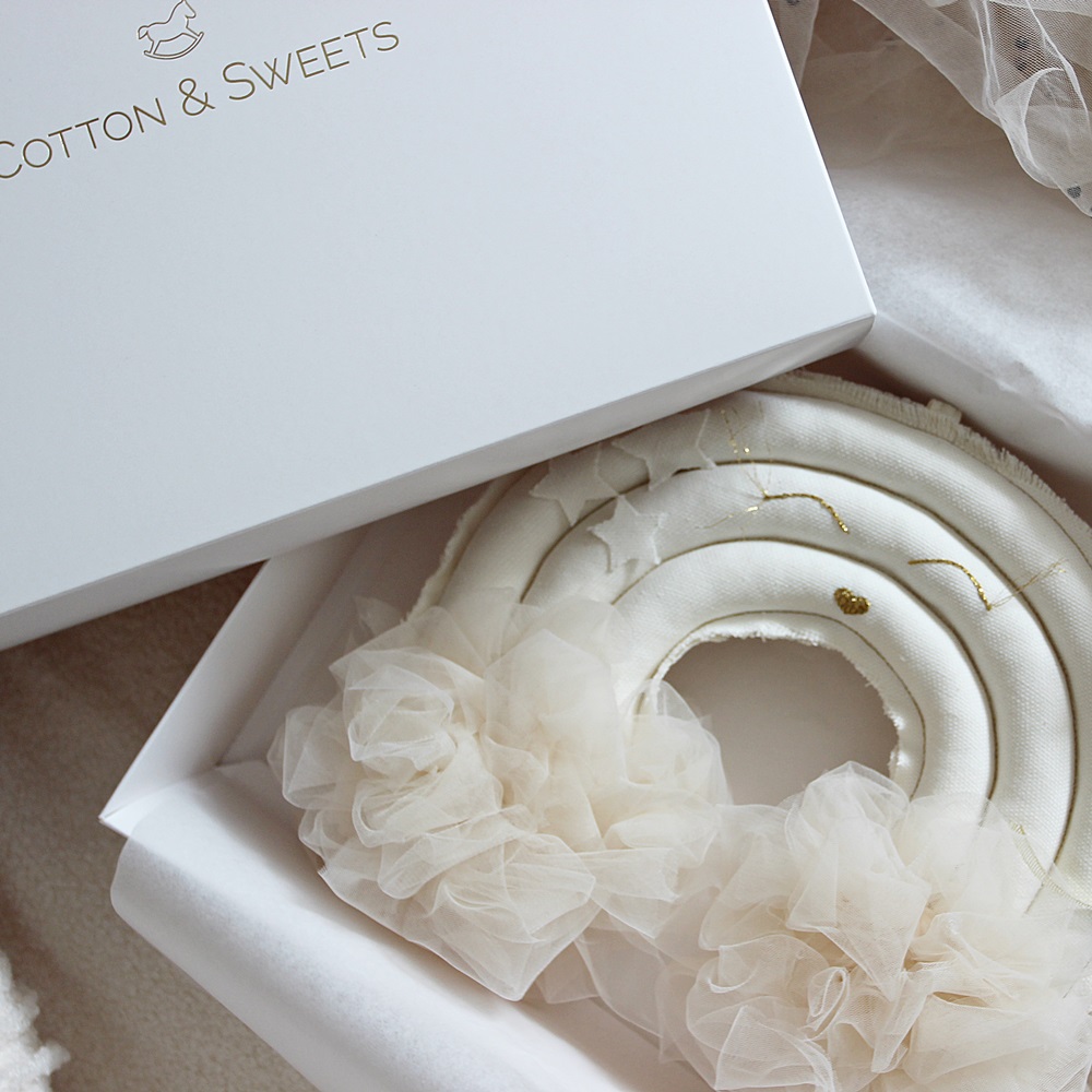 Cotton&Sweets, uro vægdekoration Regnbue, vanilje