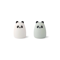 Liewood, natlampe Callie 2-pak, Panda Creme de la Creme Blue