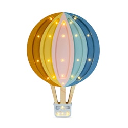 Little Lights, Lampe Varmluftballong Retro rainbow