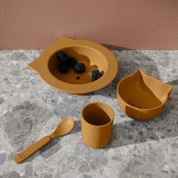 Liewood, spisestel 4-pak Joana, Cat Golden Caramel