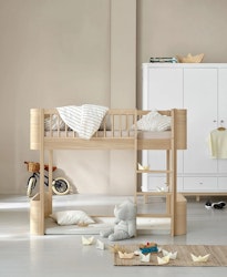 Oliver Furniture, halvhøj seng Mini+, eg